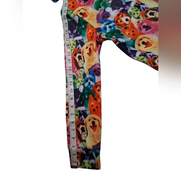 Jxstar Neon Rainbow Dogs - Zip-Up Christmas Holiday Hoodie Size 150 (10–11Y) - Picture 6 of 7